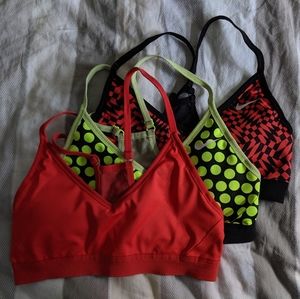 Nike Dri-Fit Sports Bra, Set of 3 (S)